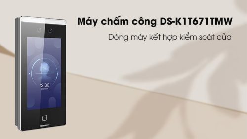 may cham cong nhan dien khuon mat the mifare hikvision ds k1t671tmw2